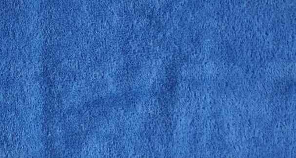 Велюр махра синяя